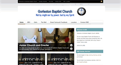 Desktop Screenshot of gorlestonbaptist.org.uk