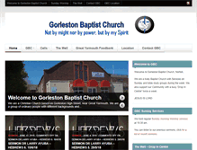 Tablet Screenshot of gorlestonbaptist.org.uk